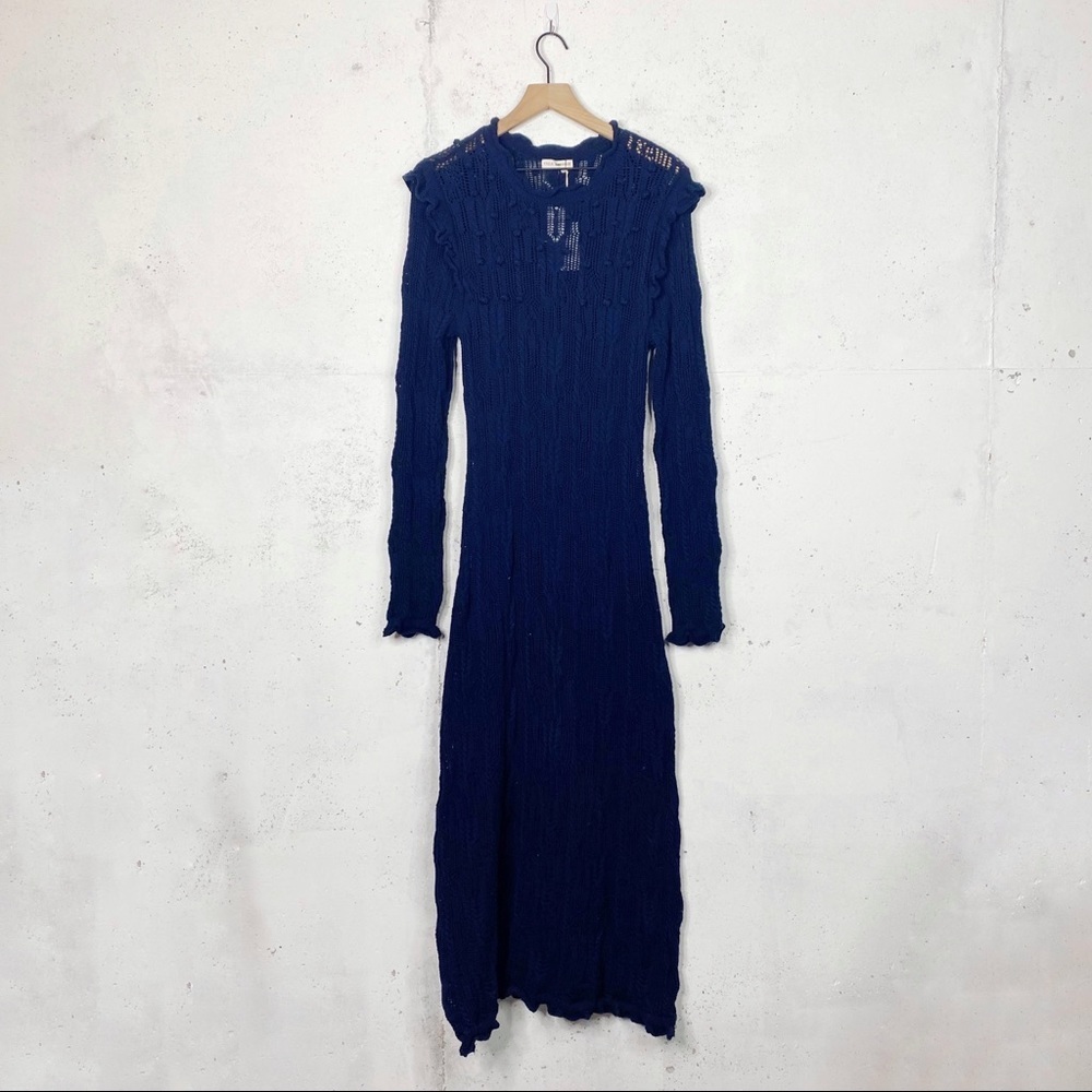 Ulla Johnson Antoine Pointelle Knitted Dress Size Large NWT